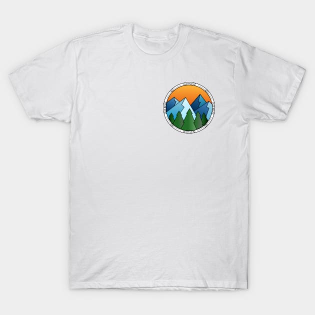 Enjoy Nature ‘Round T-Shirt by NOIZ_ART